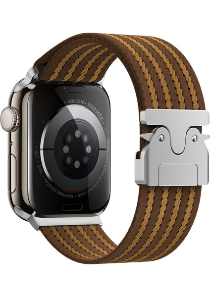 Apple Watch Series 10 9 8 42MM 41MM 4 Şeritli Paraşüt Toka Naylon Kayış (Yurt Dışından)