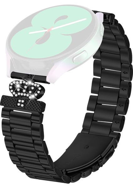 Huami Amazfit Bip 3 Pro / Bip 3 Paslanmaz Çelik Kayış Taç Şekli Taklidi Dekor Saat Kayışı (Yurt Dışından)