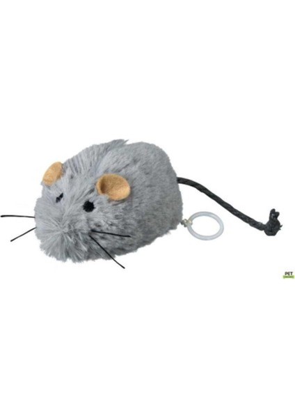 Kedi Oyuncağı, Peluş Titreşimli Fare 8cm 1 Adet
