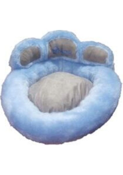 Luxury Patili Simit Mavi Kedi Köpek Yatak 50CM x 60CM 1 Adet