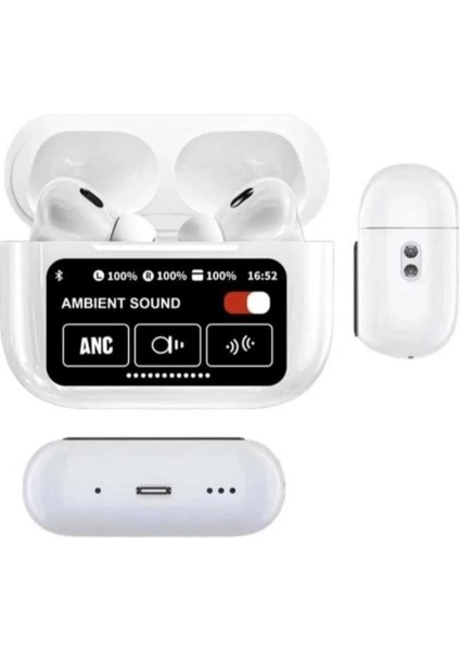 Tt Castu A9 Pro Anc Kavuçuklu Kulak Içi Akıllı Ekranlı Bluetooth Kablosuz Kulaklık modelleri