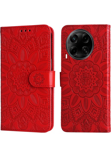 Tecno Camon 30S Pro 4g / Camon 30S 4g Deri Cüzdan Telefon Kılıfı (Yurt Dışından)