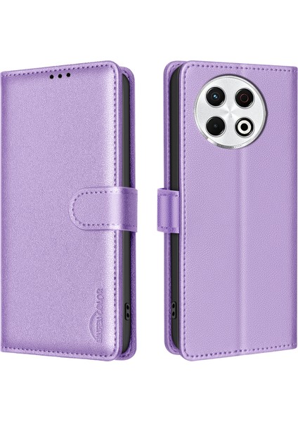 Tecno Spark 30 Pro 4g Deri Cüzdan Rfıd Engelleme Telefon Kapağı (Yurt Dışından)