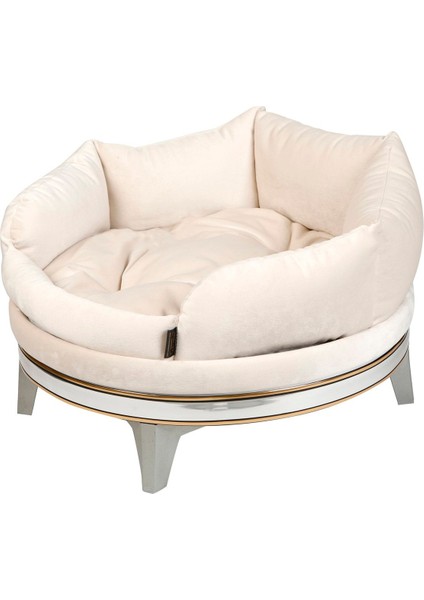 Luxury Bej Luna Model Kedi - Köpek Koltuğu 1 Adet