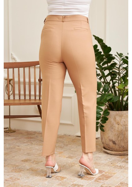 Büyük Beden Vizon Kumaş Pantolon fırsatları