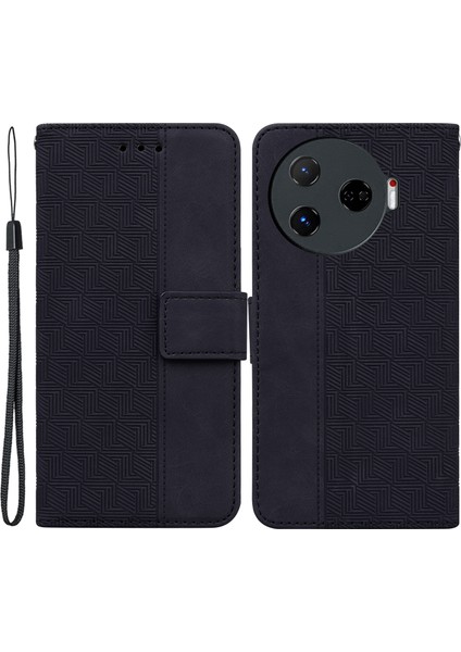 Tecno Camon 30 Pro 5g Cüzdan Deri Kayışlı Kapak Kılıfı (Yurt Dışından)