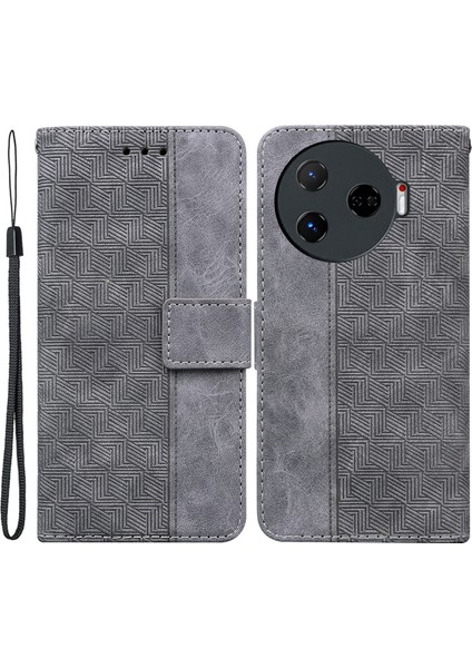 Tecno Camon 30 Pro 5g Cüzdan Deri Kayışlı Kapak Kılıfı (Yurt Dışından)