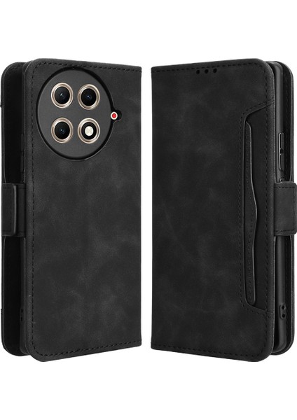 Tecno Camon 30S 4g / 30S Pro 4g Deri Kılıf Telefon Cüzdan Kapağı Çoklu Kart Yuvaları (Yurt Dışından)