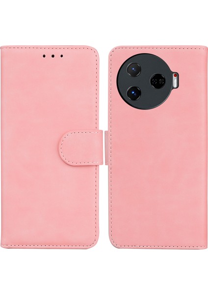 Tecno Camon 30 Pro 5g Standlı Deri Telefon Kılıfı (Yurt Dışından)