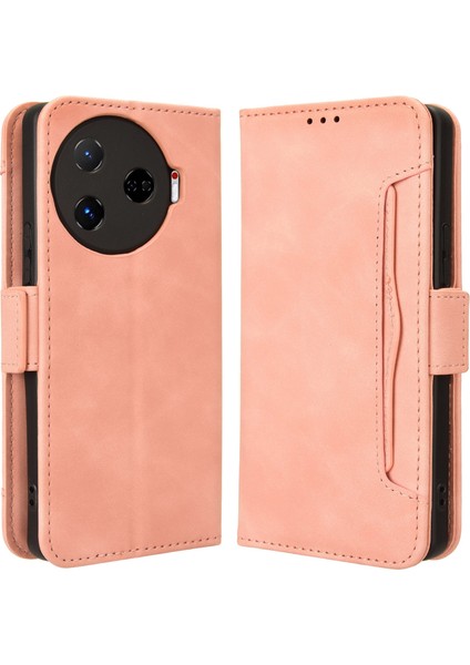 Tecno Camon 30 Pro 5g Çoklu Kart Yuvaları Deri Cüzdan Telefon Kapağı (Yurt Dışından)