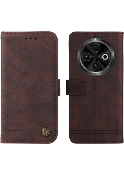 Tecno Spark 30C 4g Cüzdan Ten Dokunuşlu Deri Telefon Kılıfı (Yurt Dışından)