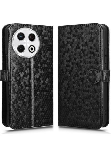 Tecno Spark 30 Pro 4g Cüzdan Kılıf Nokta Pu Deri Telefon Kapağı (Yurt Dışından)