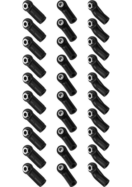30 Adet Plastik M4 Çubuk Uçları Bağlantı Bilyeleri Baş Bağlantı Eklemi 1/10 Rc Paletli Araba Eksenel SCX10 Iı 90046 Parça Aksesuarları (Yurt Dışından)