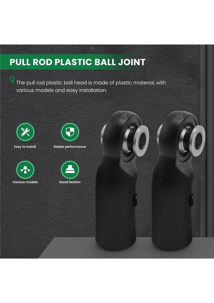 30 Adet Plastik M4 Çubuk Uçları Bağlantı Bilyeleri Baş Bağlantı Eklemi 1/10 Rc Paletli Araba Eksenel SCX10 Iı 90046 Parça Aksesuarları (Yurt Dışından)