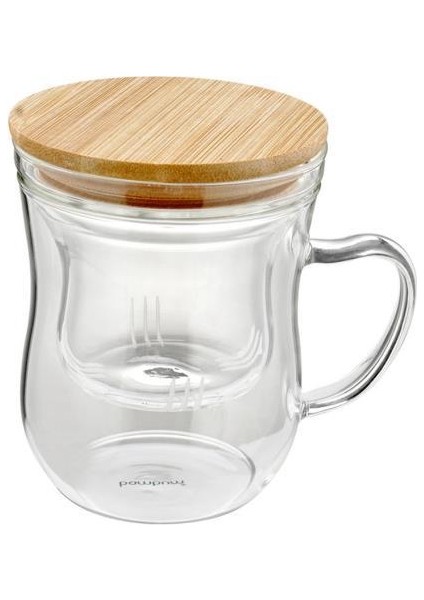 Brew - Süzgeçli Cam Çay Bardağı 400ML