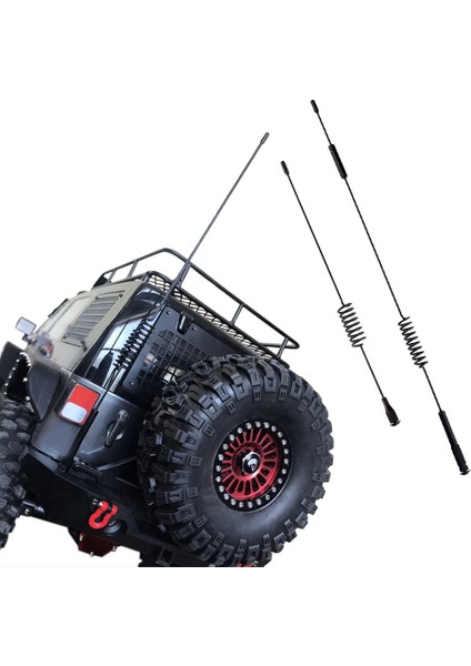 1 10 Ölçekli Rc Paletli 11.4 Inç ve 6.3 Inç Metal Anten, Traxxas Trx-4 D90 Eksenel SCX10 90046 Için Aksesuar Dekorasyonu (Yurt Dışından) modelleri