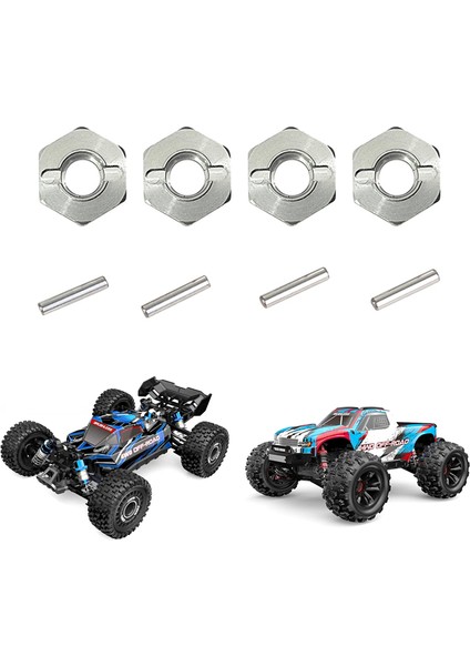 4 Adet Metal 12MM Tekerlek Altıgen Göbek Adaptörü Mjx Hyper Go H16 16207 16208 16209 16210 14301 14302 Rc Araba Yükseltme Parçaları (Yurt Dışından)