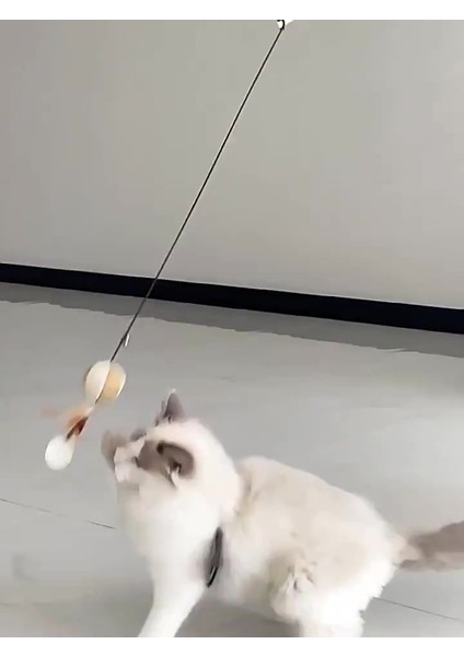 Ponponlu,sarma Toplu Zilli ve Tüylü Kedi Oltası 40 cm 1 Adet fiyatları