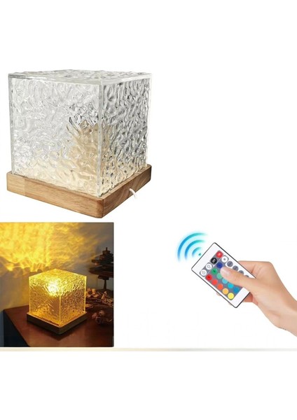 Kumandalı Kristal Kuzey Işıkları | Su Dalgası Lambası | Aqua Glow Lamp | Kutup Işıkları fiyatları