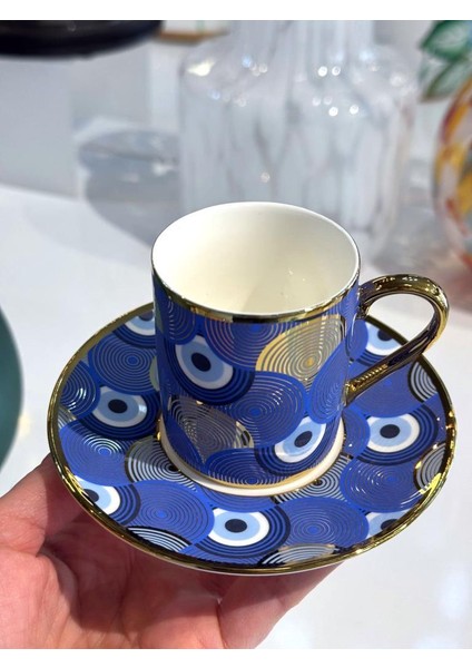 Evileye Tek Kişilik Türk Kahvesi Fincanı