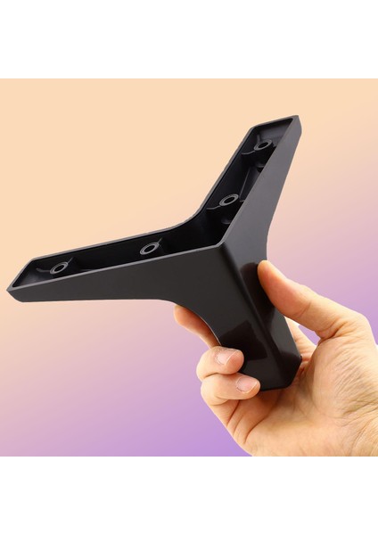 Mobilya Kanepe Sehpa Tv Ünitesi Koltuk Ayağı 10 cm Siyah Baza Ayak 4 Adet indirimleri