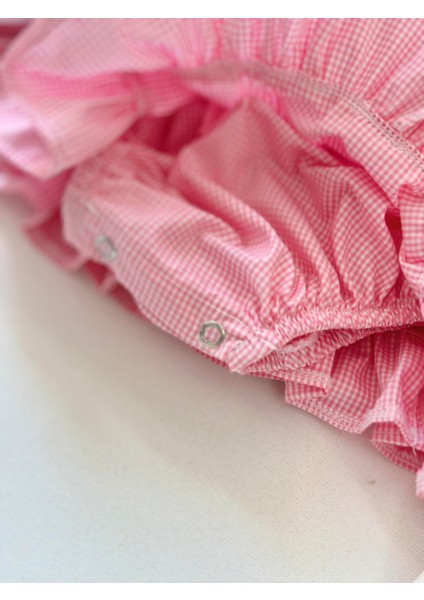 Sissy - Pembe Kareli Romper fırsatları