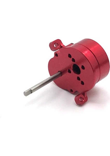 Wpl D12 D42 1/10 Rc Araba Yükseltme Parçaları Aksesuarları Için 370 Motorlu ve Çelik Dişlili Metal Şanzıman Şanzımanı, Kırmızı (Yurt Dışından)