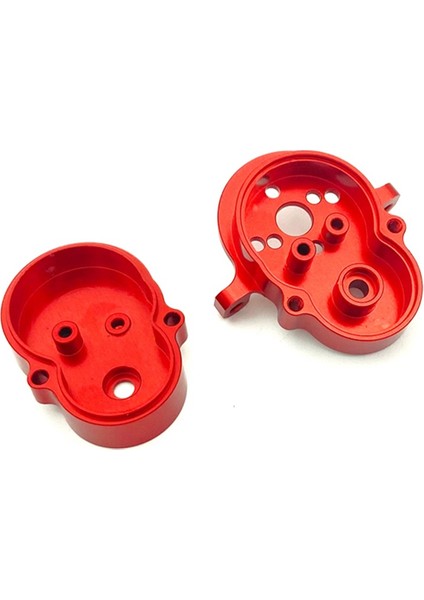 Wpl D12 D42 1/10 Rc Araba Yükseltme Parçaları Aksesuarları Için 370 Motorlu ve Çelik Dişlili Metal Şanzıman Şanzımanı, Kırmızı (Yurt Dışından)