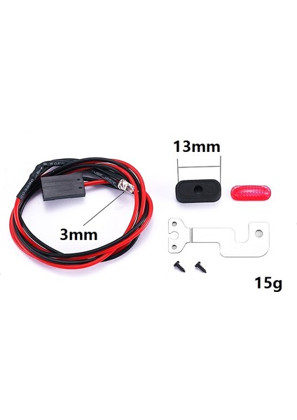 Wpl D12 1/10 Rc Araba Fren Lambası Arka Stop Lambası Dekorasyon Parçaları Yükseltme Aksesuarları (Yurt Dışından)