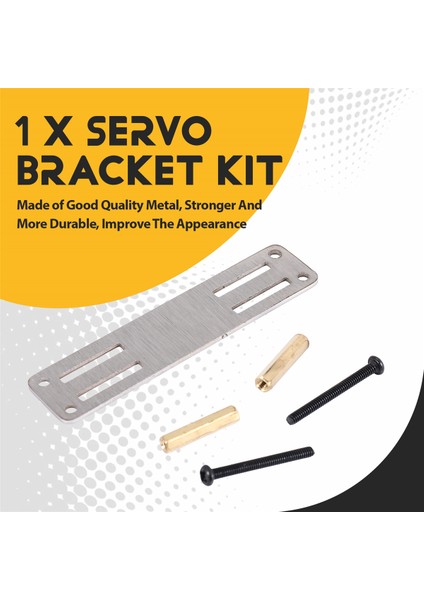 Wpl B14 B16 B36 C24 C34 1/16 Rc Kamyon Araba Yükseltme Parçaları Aksesuarları, Titanyum Için Metal Servo Sabit Montaj Braketi Kiti (Yurt Dışından)