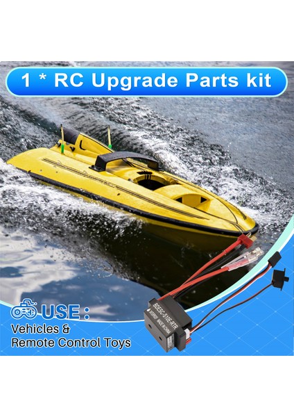 Rc Hobby 60A Esc Fırçalı Motor Hız Kontrol Cihazı 2A Bec Yüksek Voltaj 6-12V Fırçalı Esc Rc Gemi ve Rc Araba Esc Için, B (Yurt Dışından) indirimleri