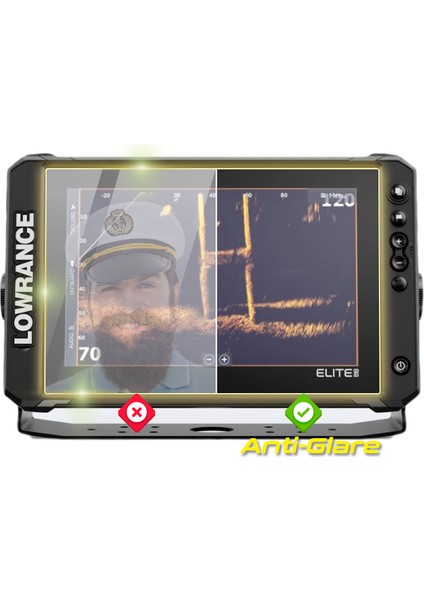 Lowrance Elite Fs 10 Fishfinder - Ipg Anti-Glare Yansıma Önleyici Mat Ekran Koruyucu