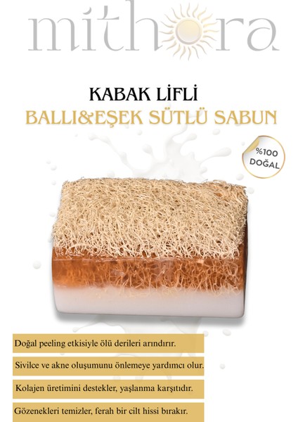 Doğal Kabak Ballı Eşek Sütlü Sabun 120 Gr.