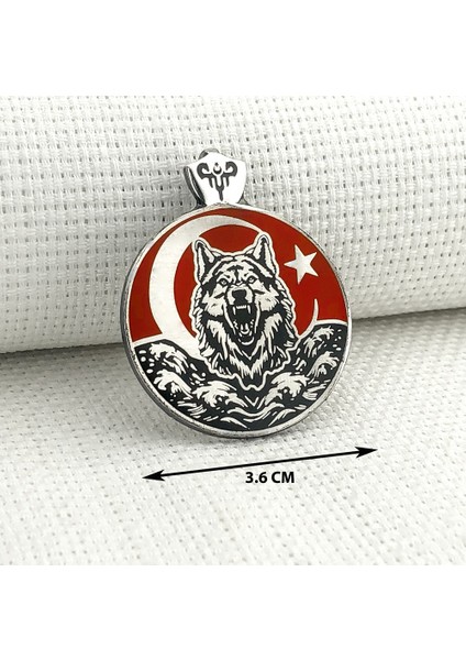 Ayyıldız 925 Ayar Gümüş Bozkurt Kolye Ucu modelleri