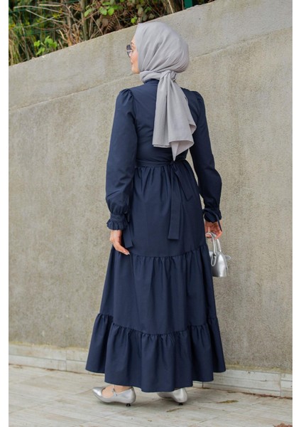 Pins Fırfırlı Pamuk Cotton Elbise-Laci modelleri