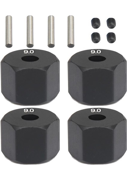 4 Adet 12MM Tekerlek Altıgen Göbek Kalınlığı 1/10 Rc Paletli Eksenel SCX10 Traxxax Trx4 Tamiya Mst Rc Araba Parçası, 9mm (Yurt Dışından)