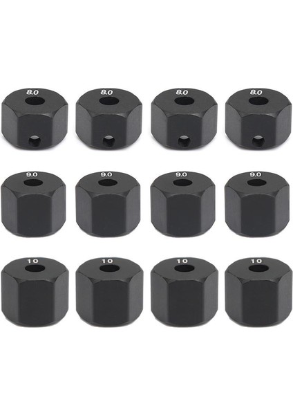 4 Adet 12MM Tekerlek Altıgen Göbek Kalınlığı 1/10 Rc Paletli Eksenel SCX10 Traxxax Trx4 Tamiya Mst Rc Araba Parçası, 9mm (Yurt Dışından)