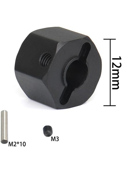 4 Adet 12MM Tekerlek Altıgen Göbek Kalınlığı 1/10 Rc Paletli Eksenel SCX10 Traxxax Trx4 Tamiya Mst Rc Araba Parçası, 9mm (Yurt Dışından)