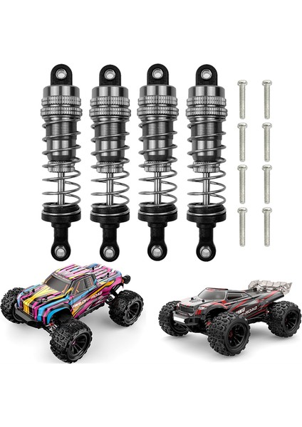 4 Adet Metal Ön ve Arka Yağ Amortisörü Sönümleyici Mjx H16 16207 16208 16209 16210 1/16 Rc Araba Yükseltme Parçaları, 6 (Yurt Dışından)