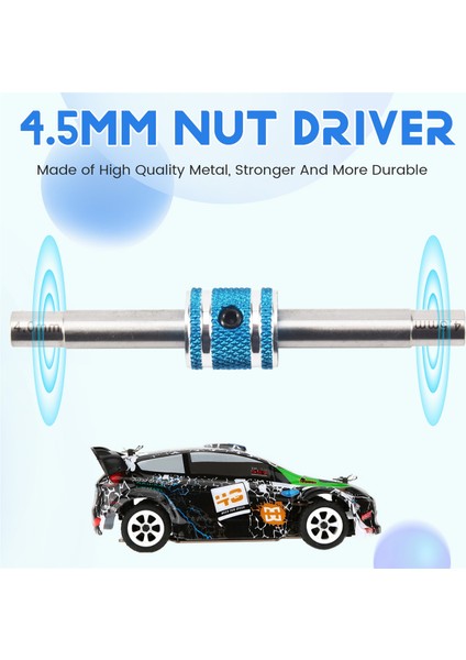 Rc Model Tool Mini 4WD Altıgen Soket Anahtarı Anahtarı 4.0 4.5mm Somun Sürücüsü 1/28 Araba Lastiği Wltoys K969 K989 Mınıq Mınız (Yurt Dışından)