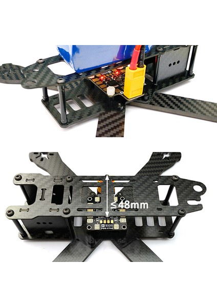 Pdb XT60 Güç Dağıtım Kartı Bec 5V 2A 12V 0.5A XT60 Fişi ile Dıy Quadcopter Çıkış Desteği 6 Esc x Veya H Tasarım Fpv Yarış Quad Drone (Yurt Dışından)