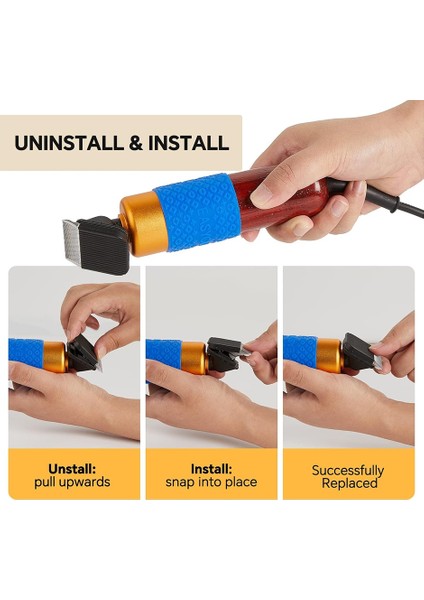 3 Adet Halı Tufting Düzeltici Yedek Bıçakları, Tüm 200W Halı Düzeltici Tufting'e Uygun (Yurt Dışından) indirimleri