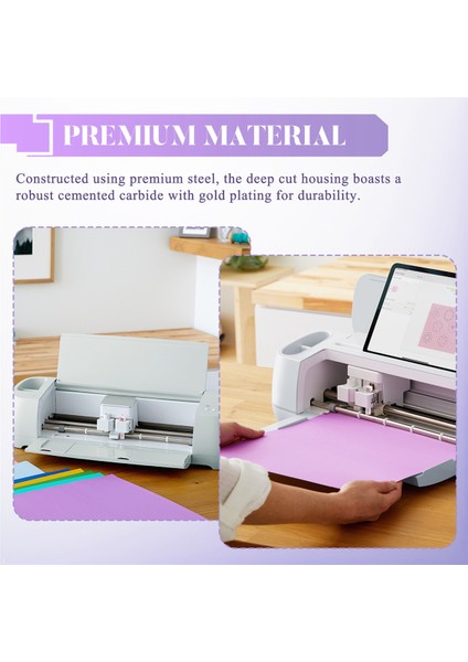 Cricut Maker 3/maker/explore 3/air 2/air/one/venture Için Derin Kesim Bıçağı, 60° Derin Nokta Bıçağı ve Muhafazası (Yurt Dışından)