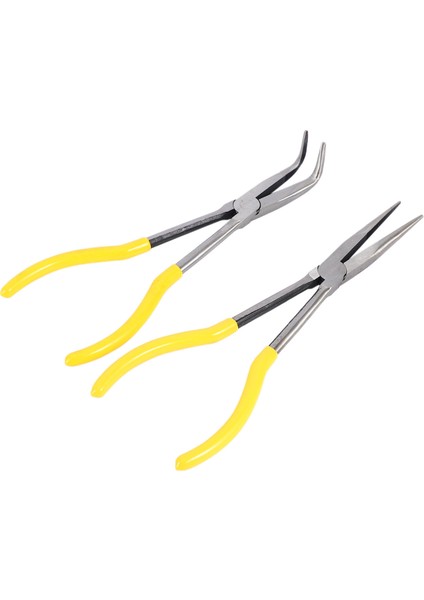4 Adet 11 Inç Ekstra Uzun Burunlu Pense Seti Düz Eğik Uçlu Mekanik Ekipman El Aletleri (Yurt Dışından) indirimleri