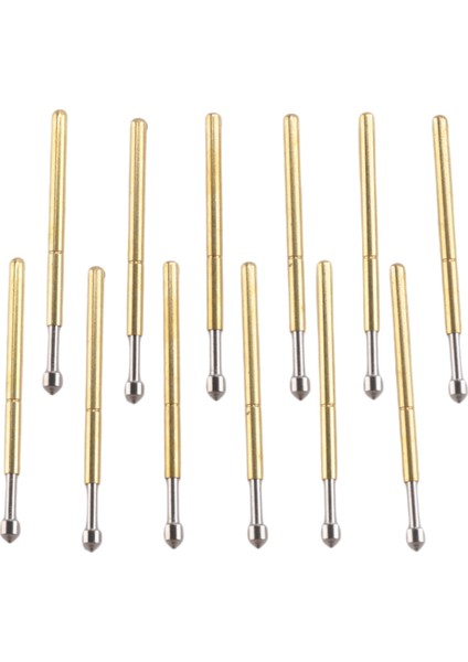 100 Adet P75-E2 Yaylı Test Probu Pogo Pin 1.3mm Konik Kafa 1.0mm Yüksük (Yurt Dışından)