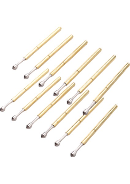 100 Adet P75-E2 Yaylı Test Probu Pogo Pin 1.3mm Konik Kafa 1.0mm Yüksük (Yurt Dışından)