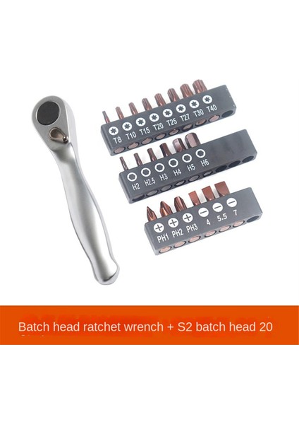 Mini Dikenli Tekerlek Anahtarı 1/4 Pozitif ve Ters Hızlı Tornavida, Iç Altıgen Erik Çiçeği Çok Işlevli Set (Yurt Dışından) fırsatları