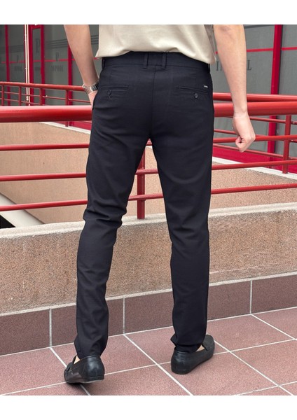 Erkek, Slim Fit, Casual-Günlük, Keten Dokuma, Pamuklu, Mevsimlik Pantolon 301