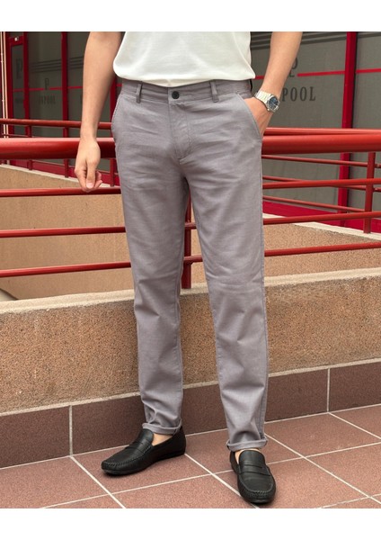 Erkek, Slim Fit, Casual-Günlük, Keten Dokuma, Pamuklu, Mevsimlik Pantolon 301 fiyatları
