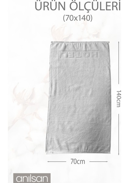 2'li Hotel Banyo Havlusu - 70 x 140 cm , 490 Gr, Pamuk, Spa ve Otel Havlusu, Günlük Kullanıma Uygun fırsatları